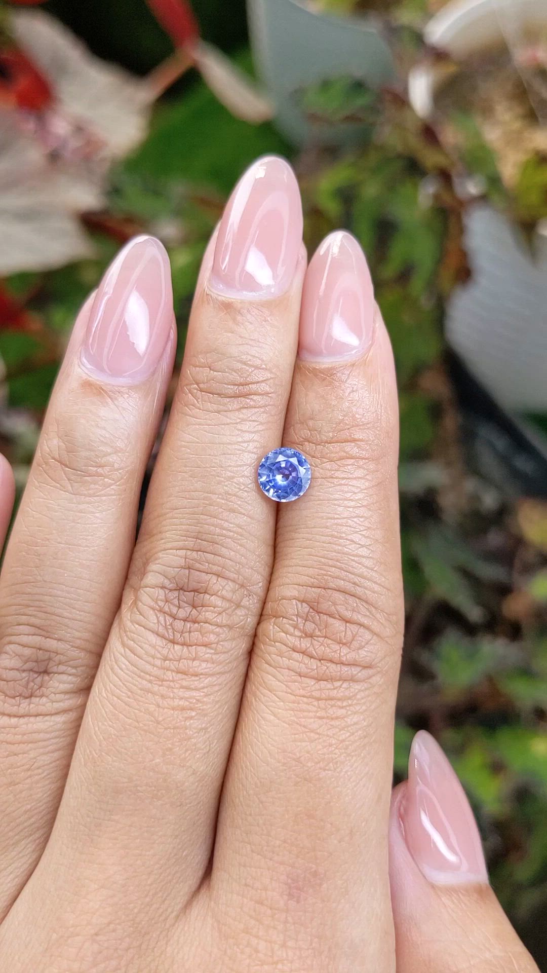 1.06 Ct. Blue Sapphire from Ceylon (Sri Lanka) Size Video