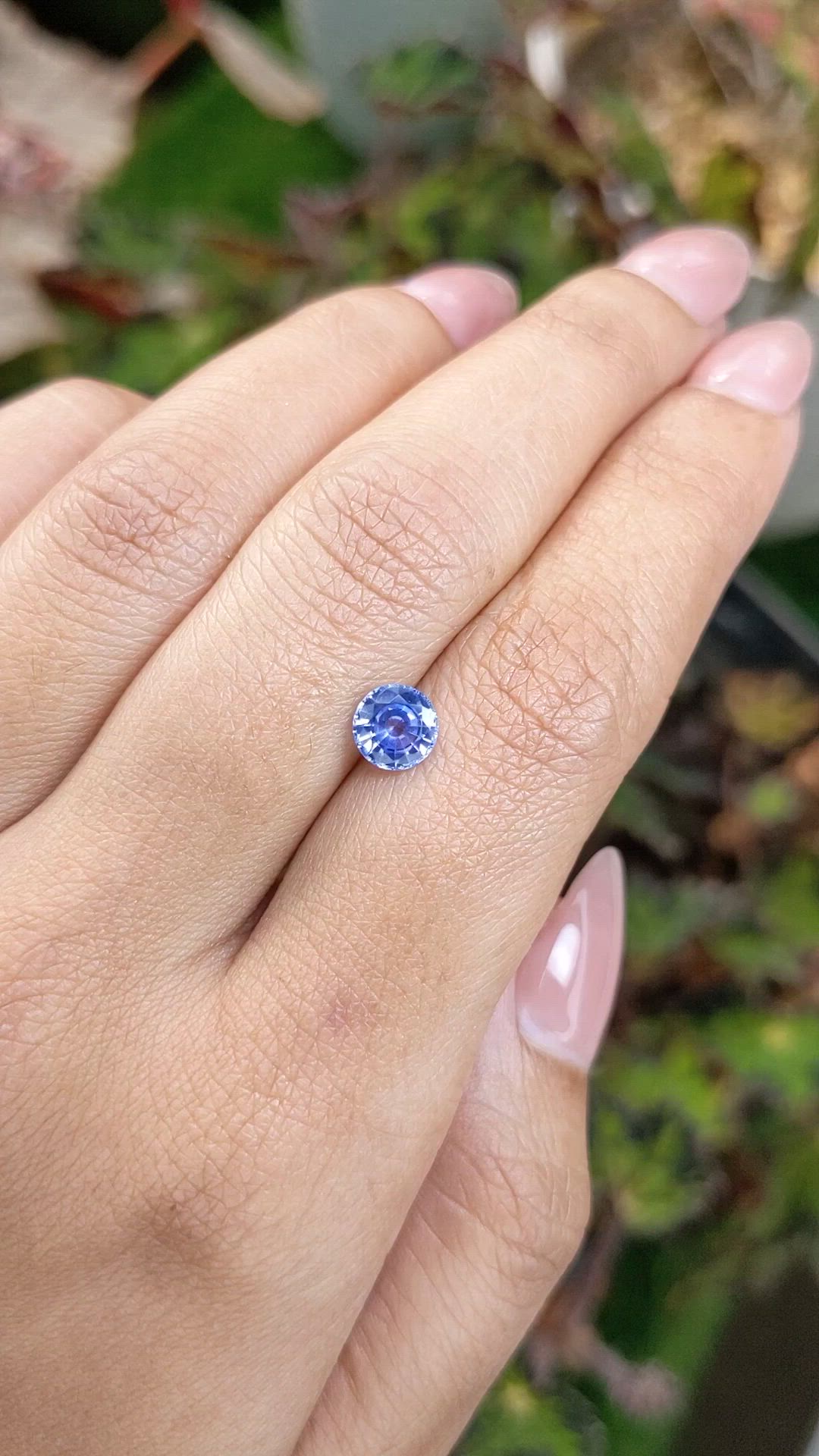 1.06 Ct. Blue Sapphire from Ceylon (Sri Lanka) Size Video