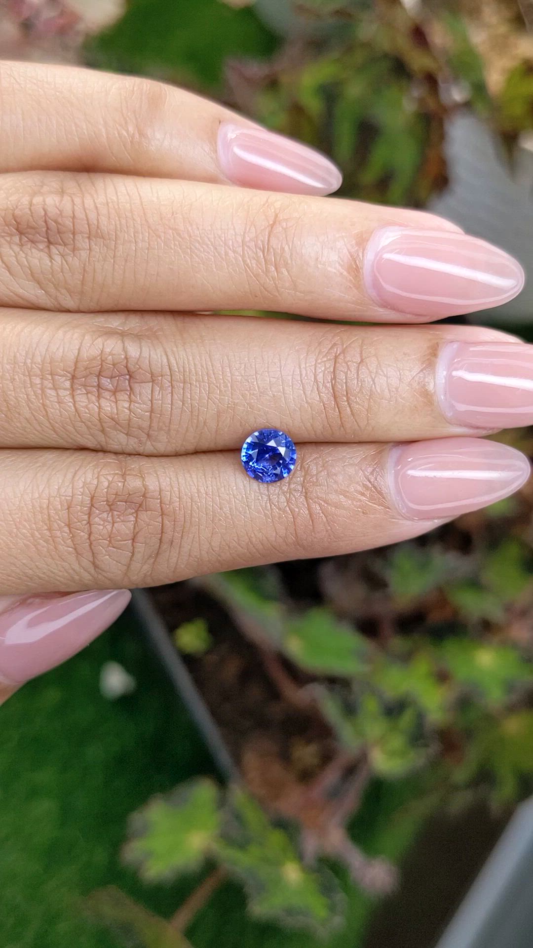 1.20 Ct. Blue Sapphire from Ceylon (Sri Lanka) Size Video