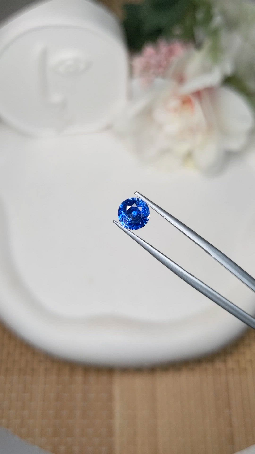 1.20 Ct. Blue Sapphire from Ceylon (Sri Lanka) Size Video