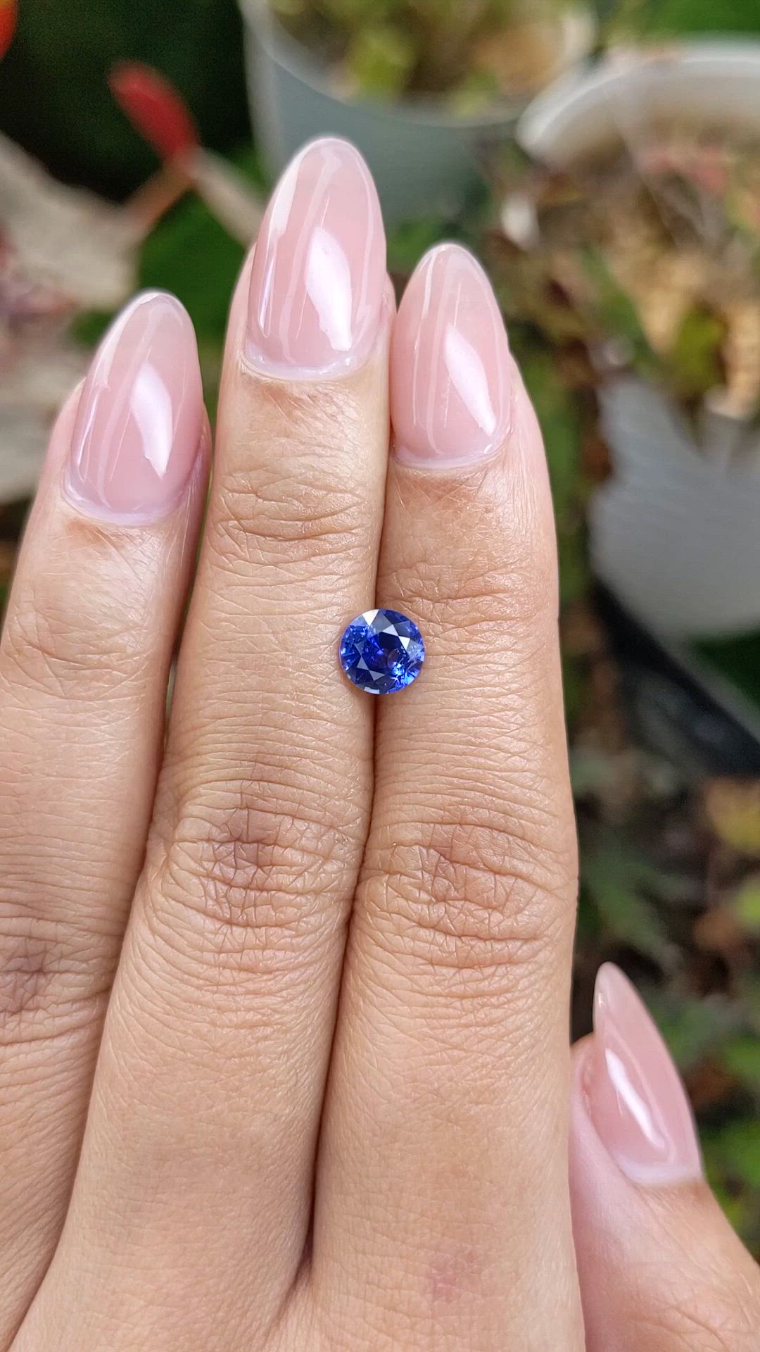 1.20 Ct. Blue Sapphire from Ceylon (Sri Lanka) Size Video
