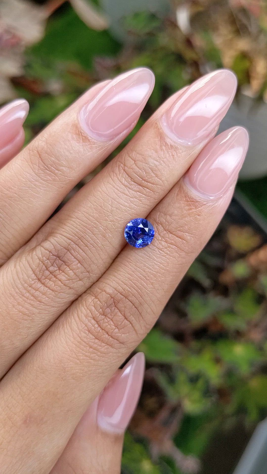 1.20 Ct. Blue Sapphire from Ceylon (Sri Lanka) Size Video