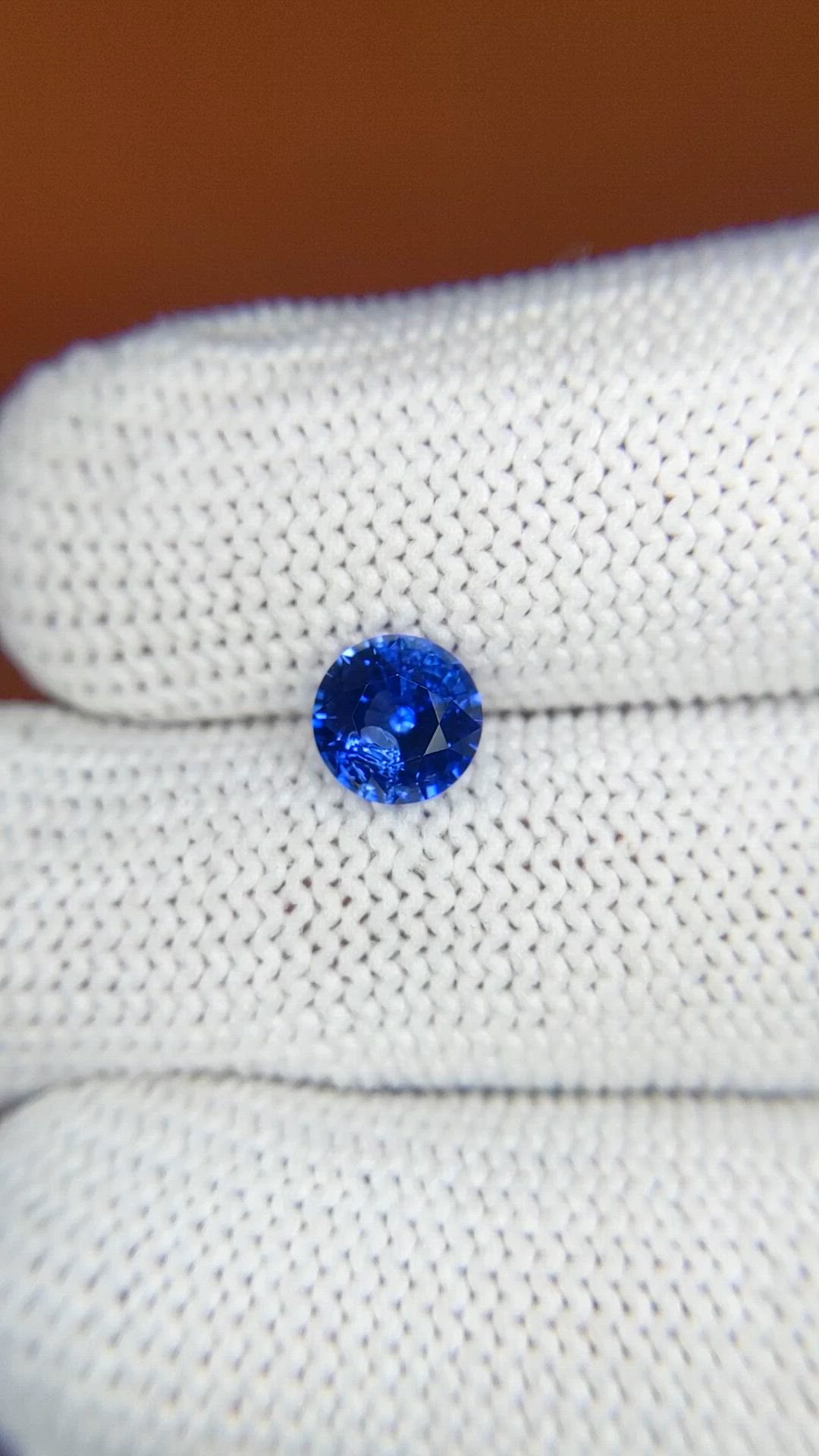 1.20 Ct. Blue Sapphire from Ceylon (Sri Lanka) Size Video