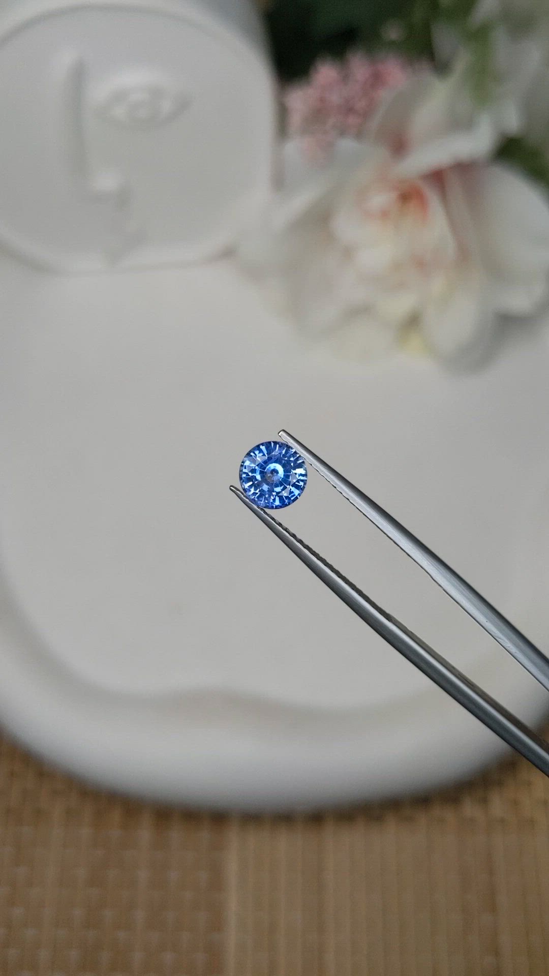 1.22 Ct. Blue Sapphire from Ceylon (Sri Lanka) Size Video