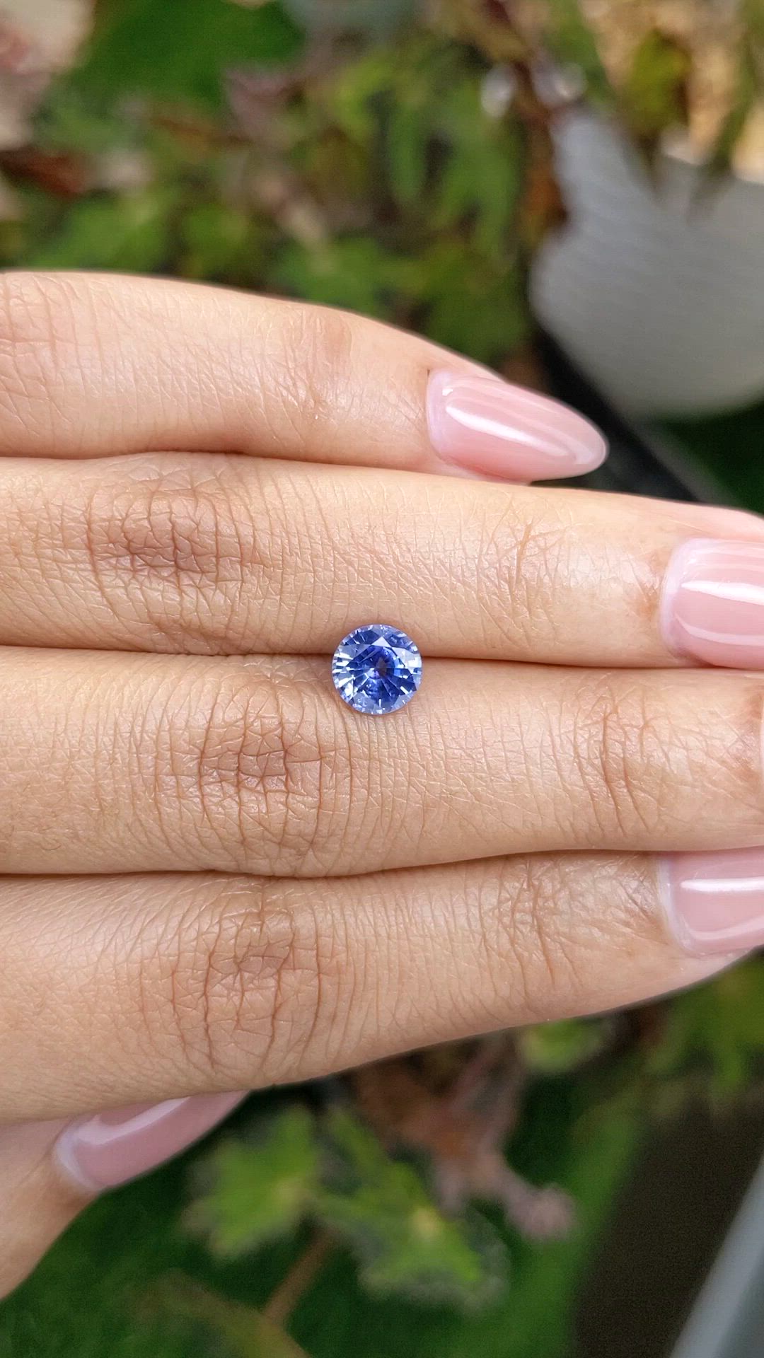 1.22 Ct. Blue Sapphire from Ceylon (Sri Lanka) Size Video