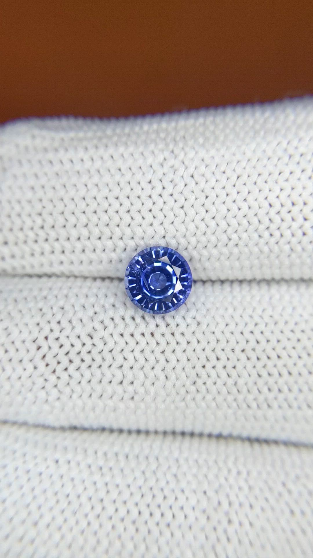 1.22 Ct. Blue Sapphire from Ceylon (Sri Lanka) Size Video