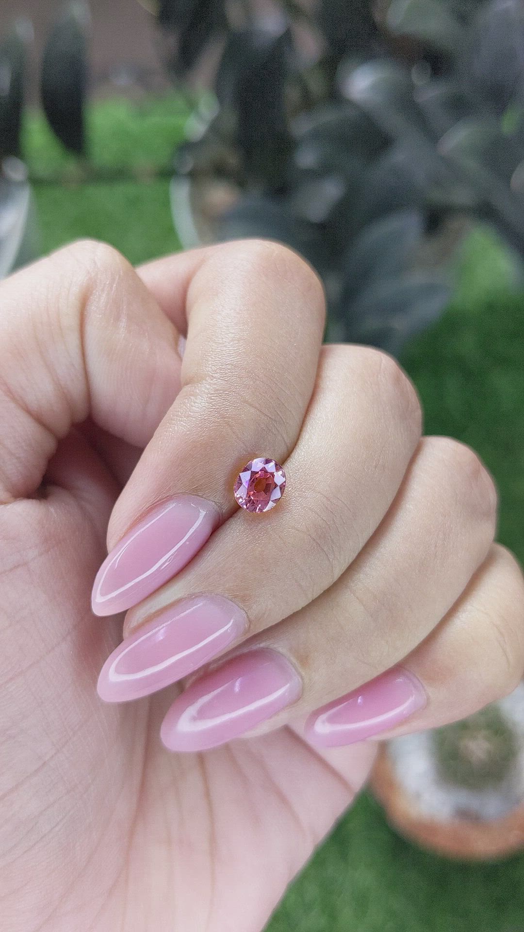 1.01 Ct. Pink Sapphire from Madagascar Size Video