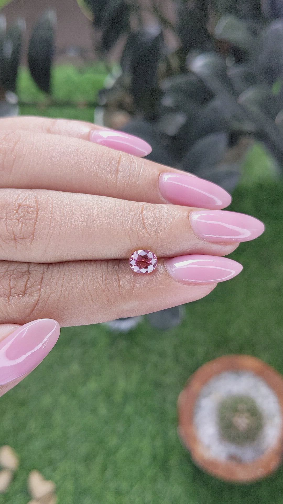 1.01 Ct. Pink Sapphire from Madagascar Size Video