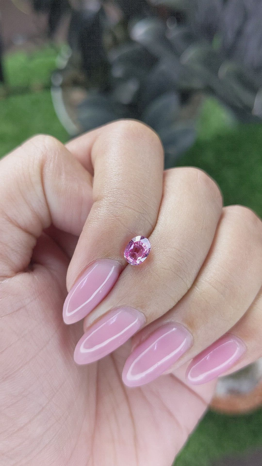 1.03 Ct. Pink Sapphire from Madagascar Size Video