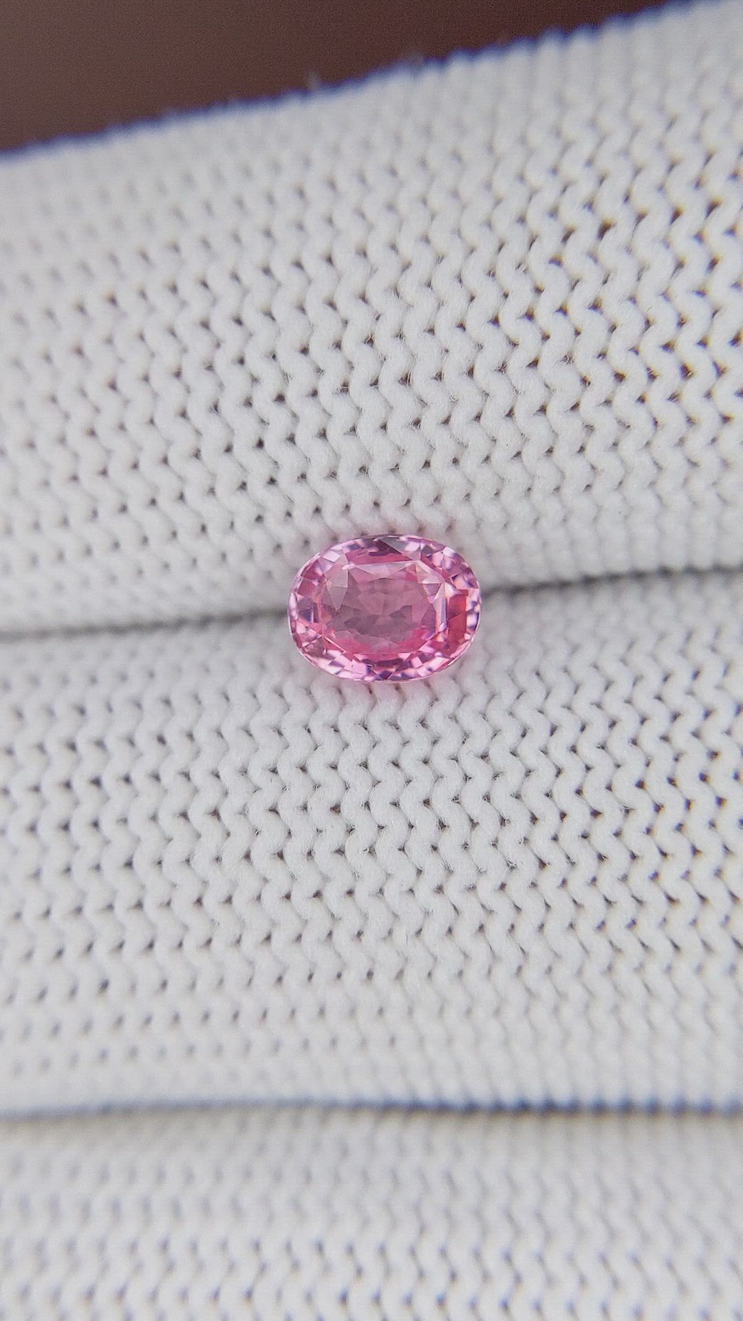 1.03 Ct. Pink Sapphire from Madagascar Size Video