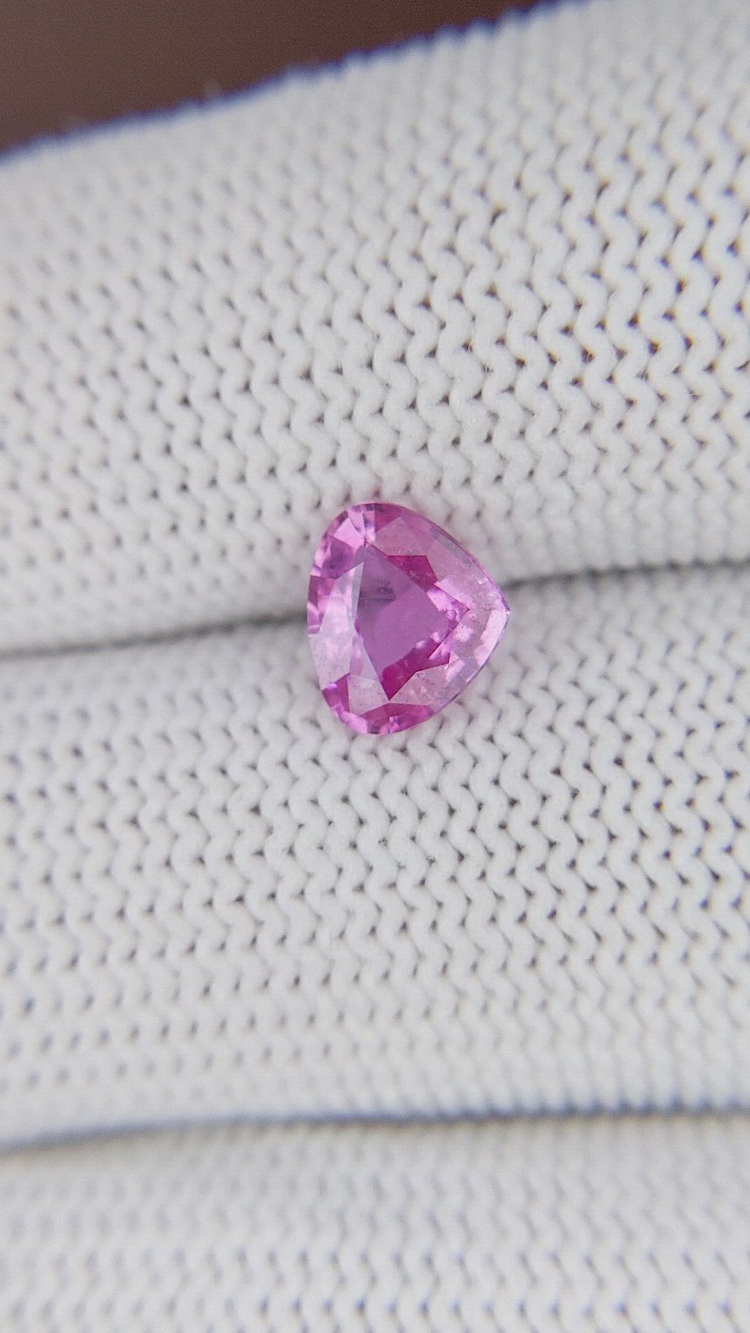 1.07 Ct. Pink Sapphire from Madagascar Size Video