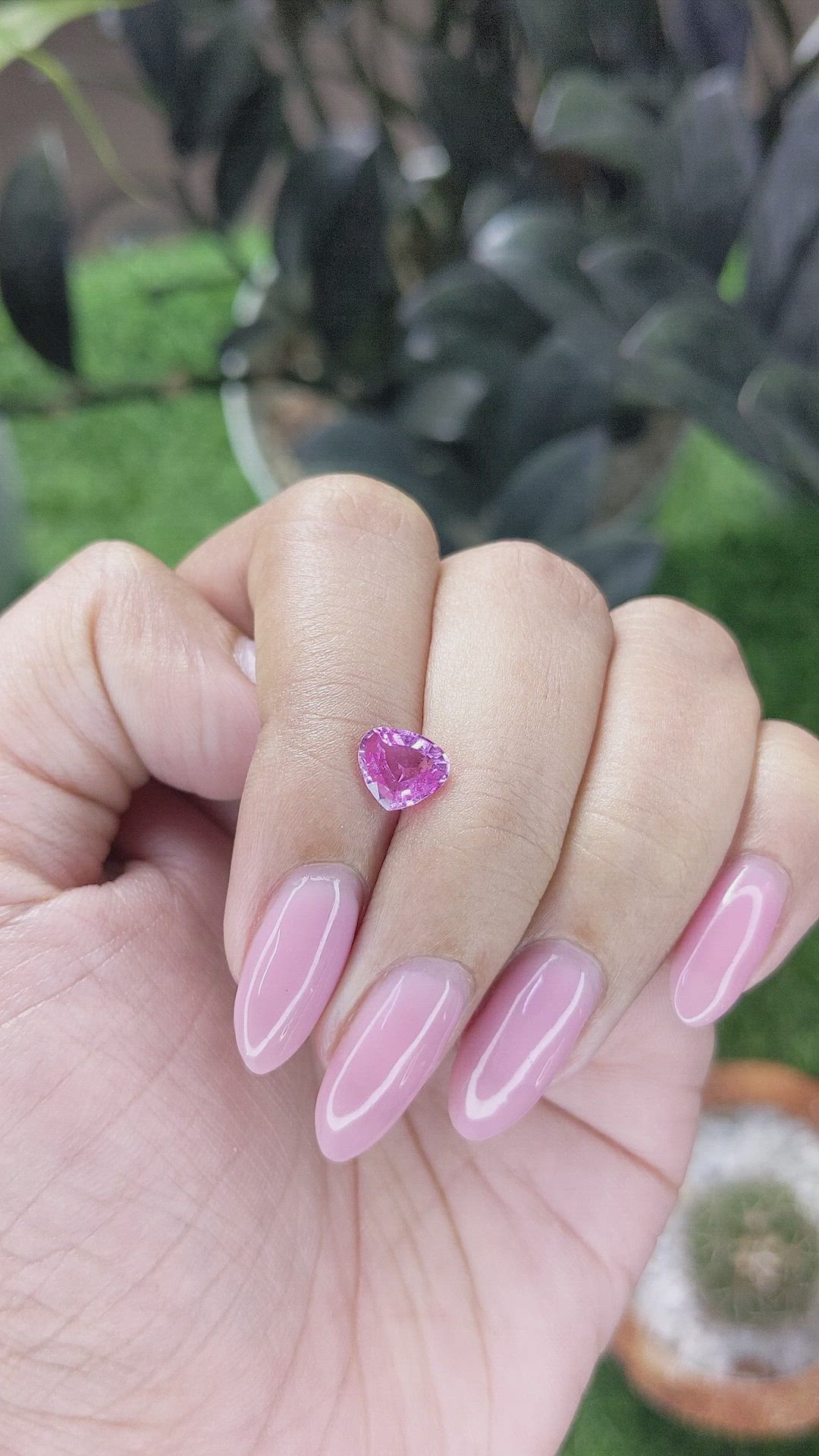 1.07 Ct. Pink Sapphire from Madagascar Size Video