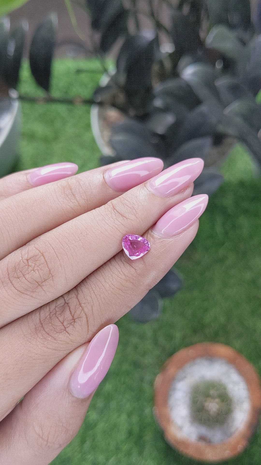 1.07 Ct. Pink Sapphire from Madagascar Size Video