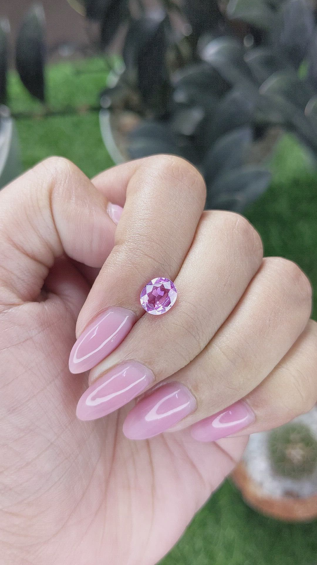 1.36 Ct. Pink Sapphire from Madagascar Size Video