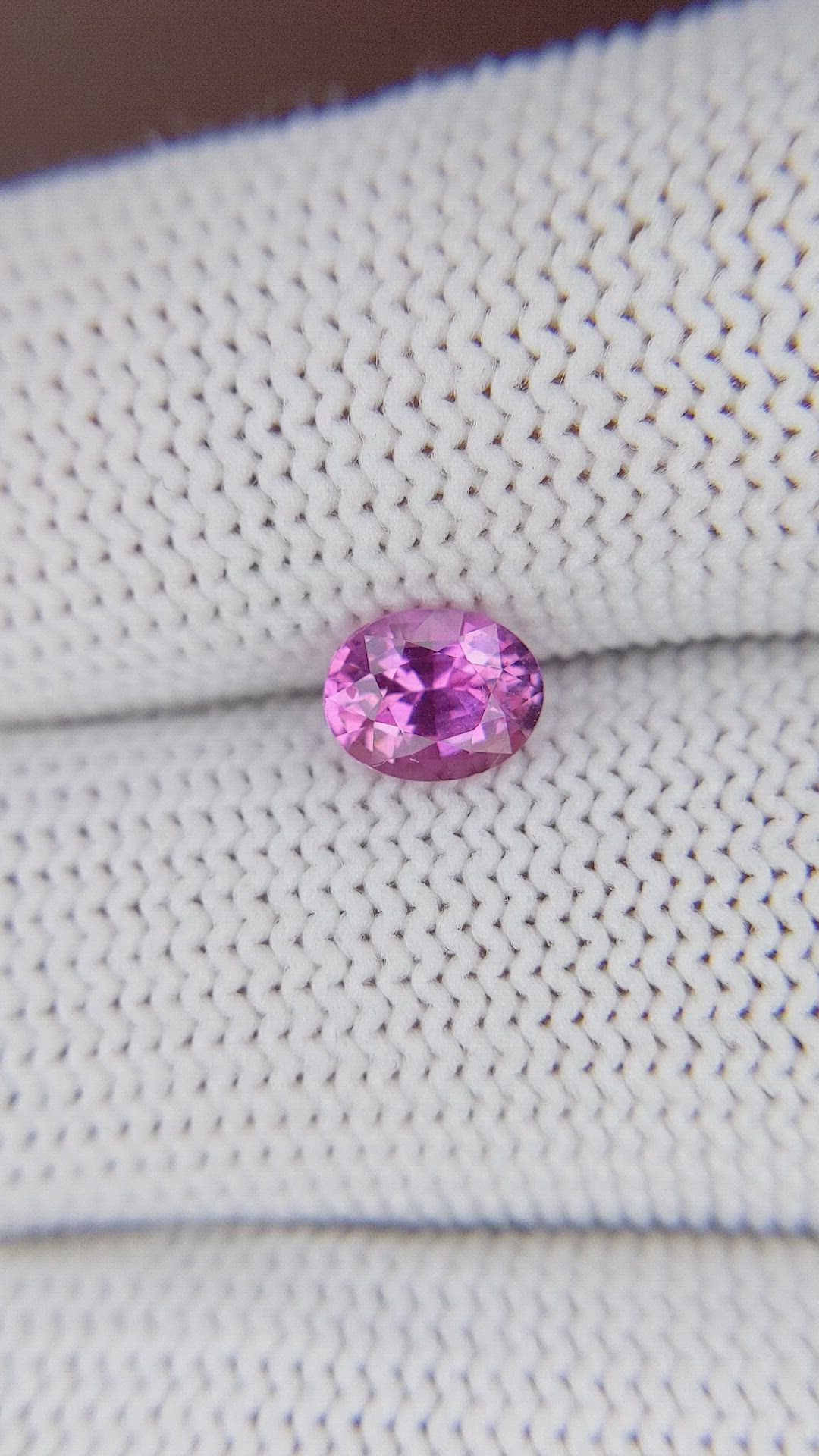 1.03 Ct. Purplish Pink Sapphire from Madagascar Size Video