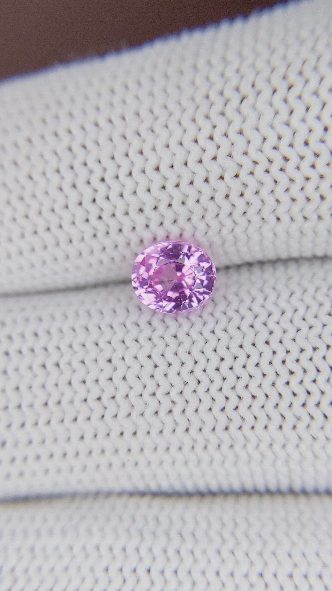 1.12 Ct. Purplish Pink Sapphire from Madagascar Size Video