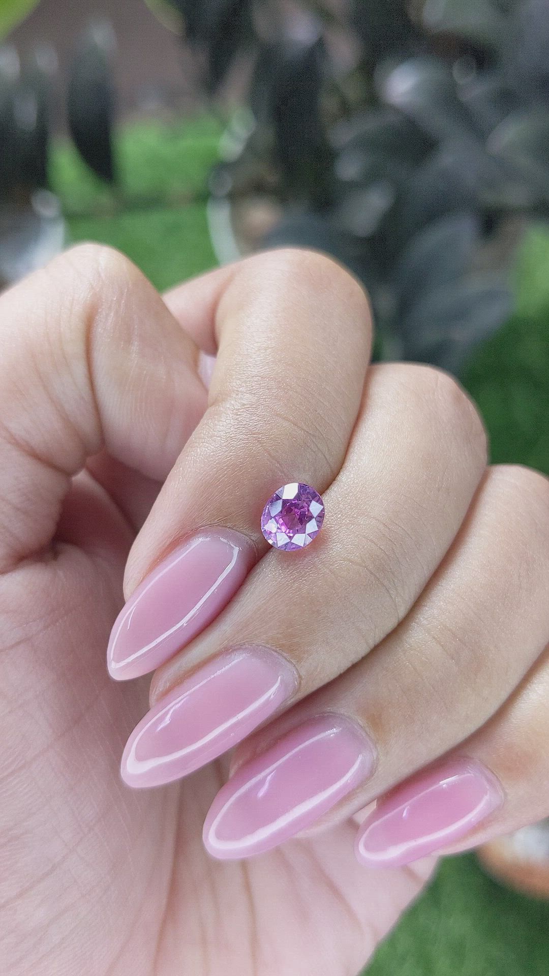 1.12 Ct. Purplish Pink Sapphire from Madagascar Size Video