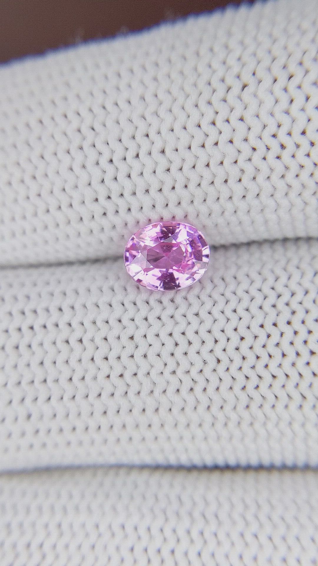 1.03 Ct. Purplish Pink Sapphire from Madagascar Size Video