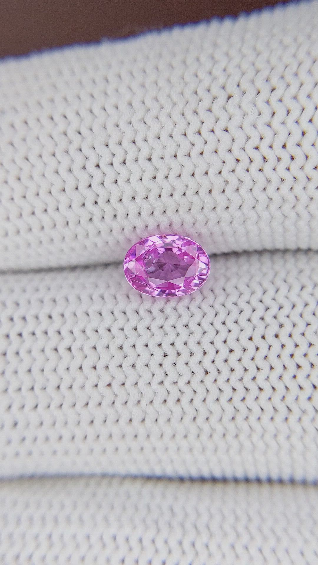 1.05 Ct. Pink Sapphire from Madagascar Size Video