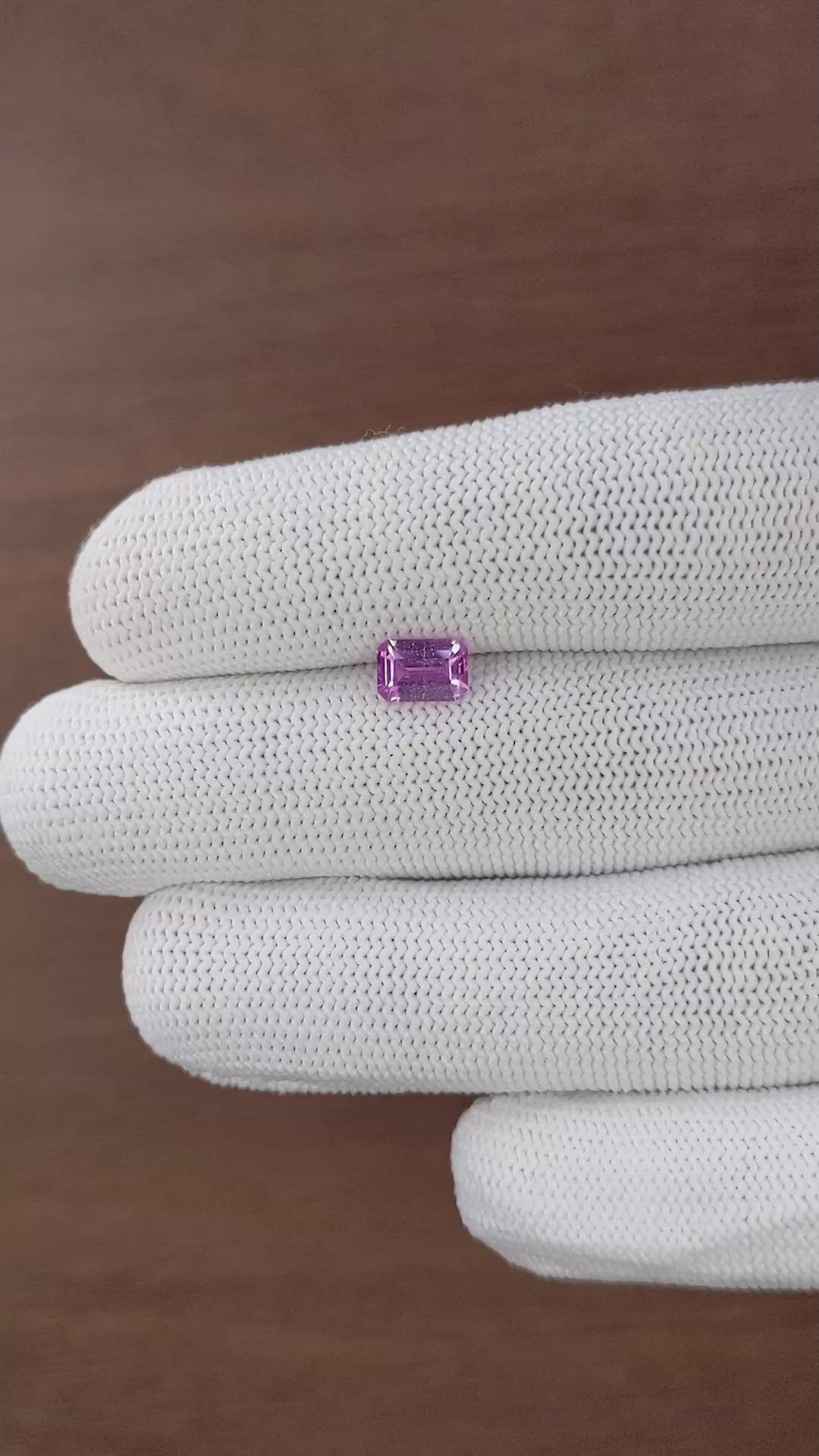 1.20 Ct. Purplish Pink Sapphire from Madagascar Size Video