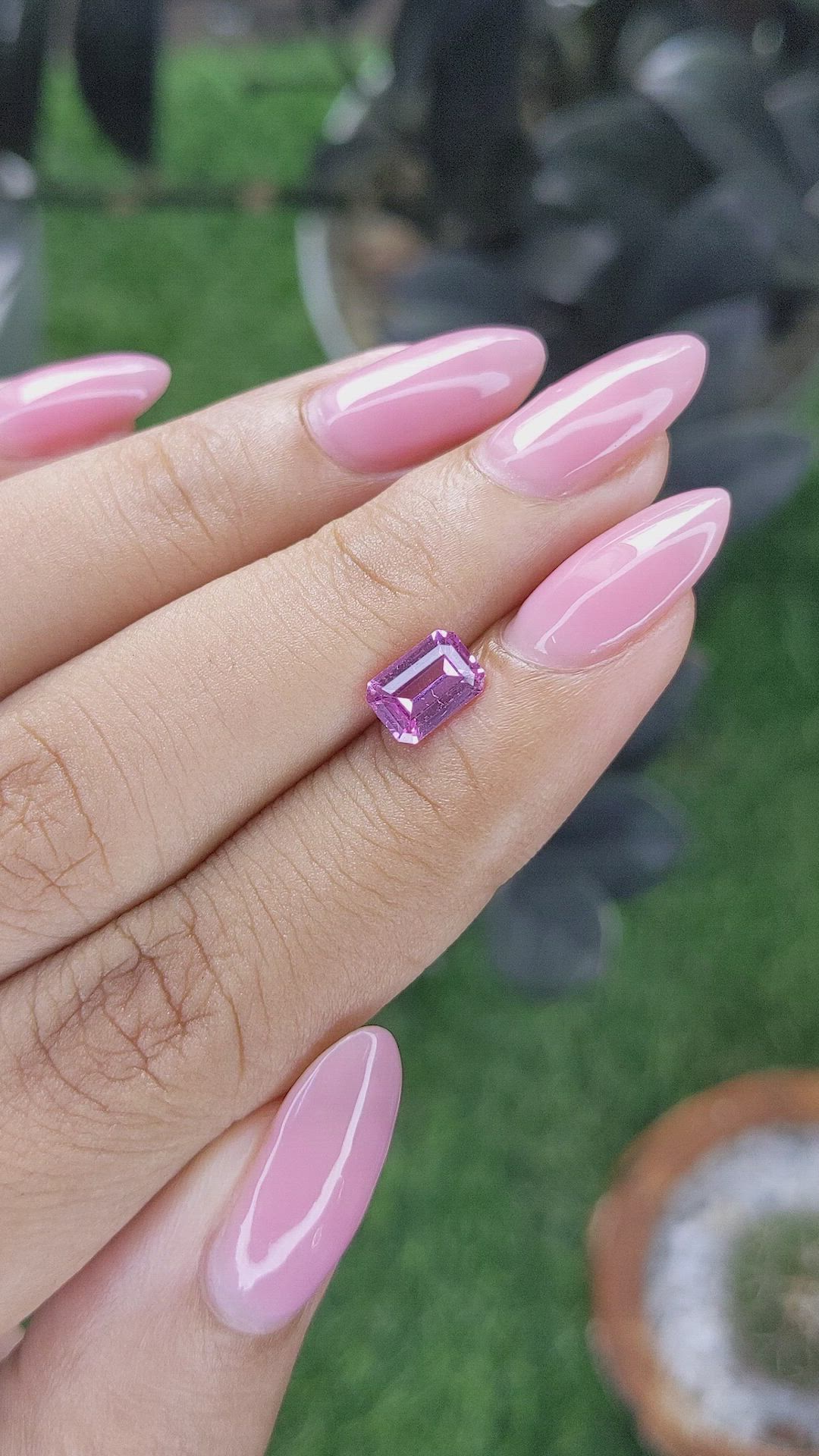 1.20 Ct. Purplish Pink Sapphire from Madagascar Size Video