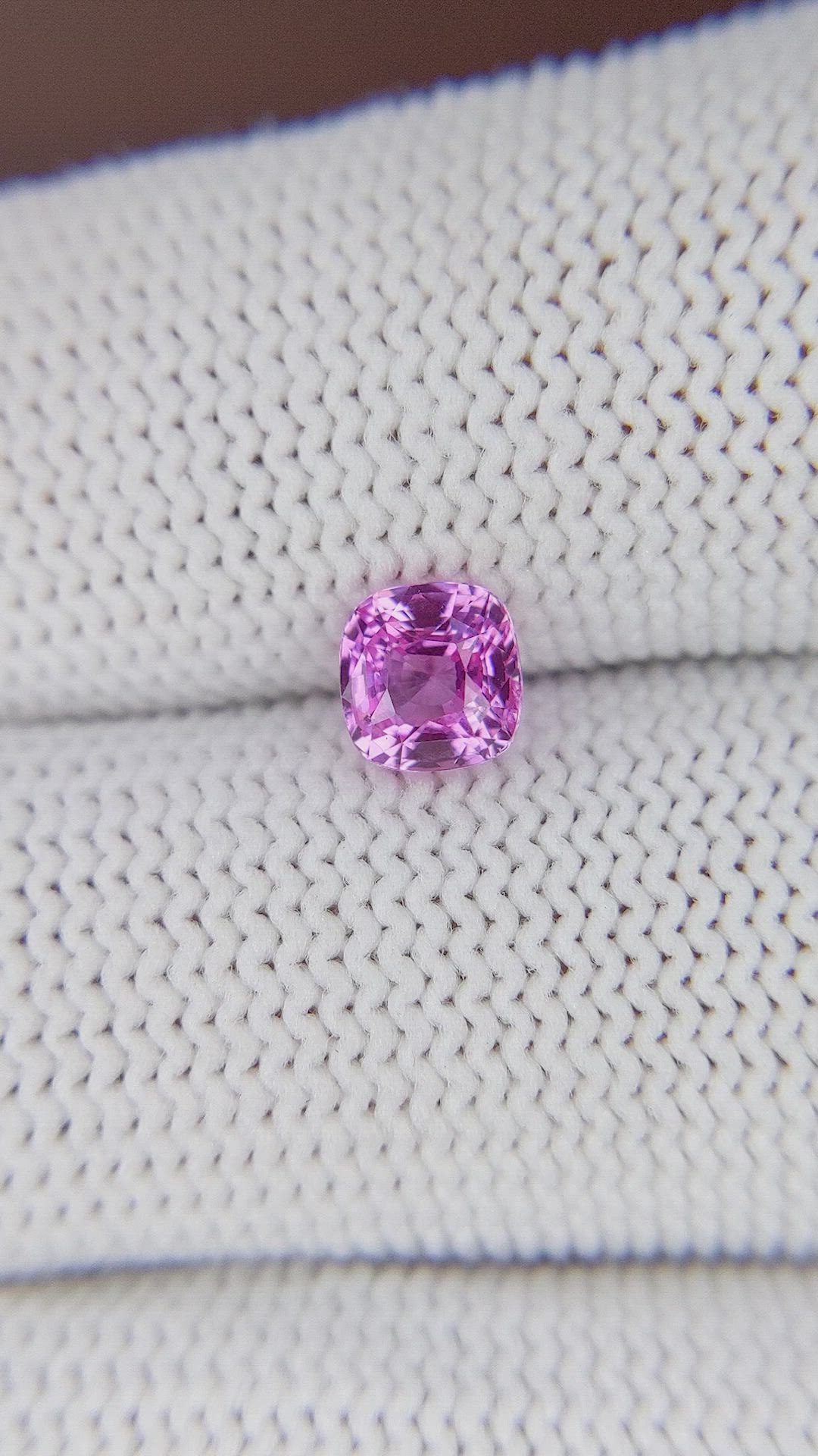 1.02 Ct. Purplish Pink Sapphire from Madagascar Size Video