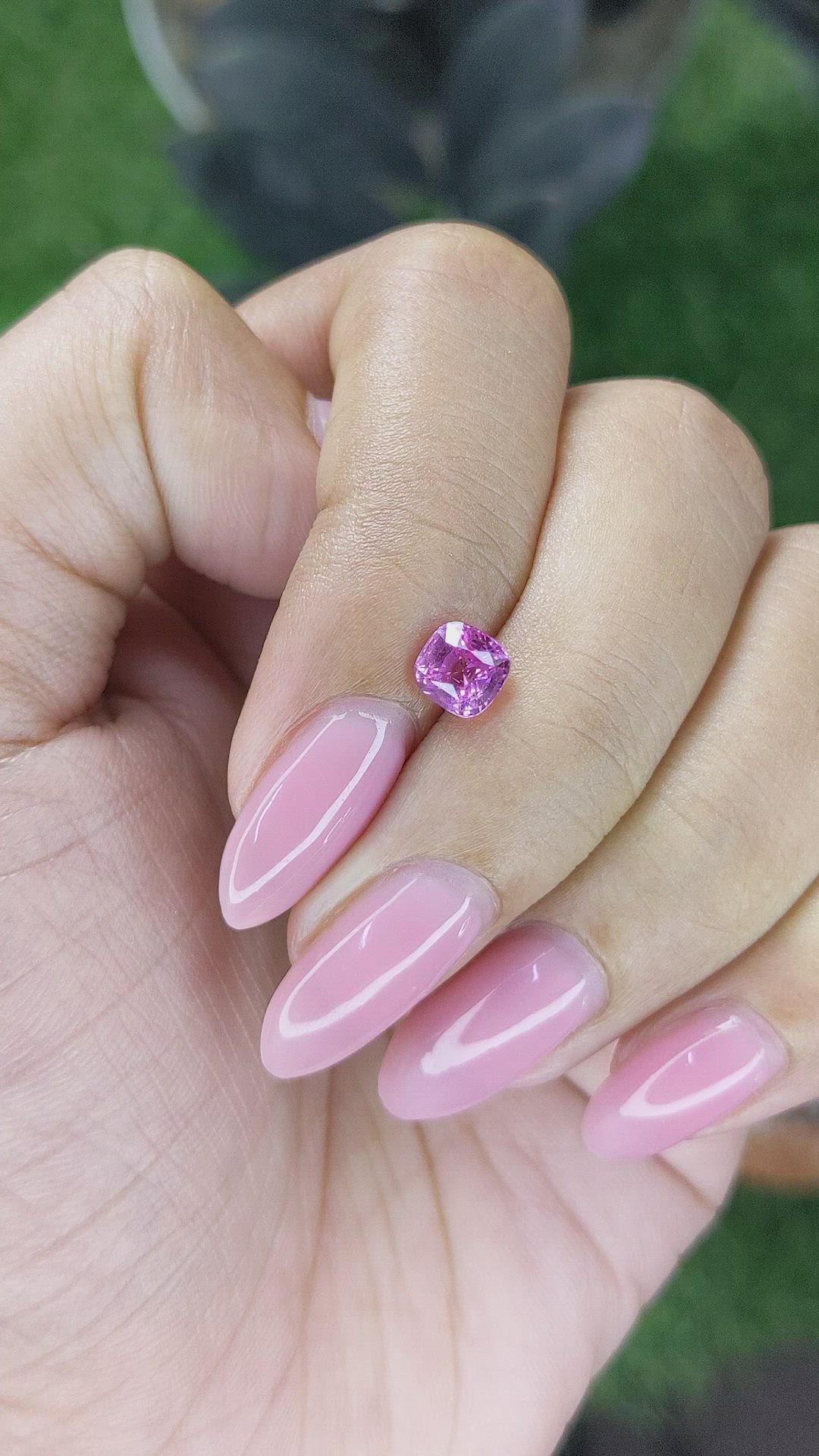 1.02 Ct. Purplish Pink Sapphire from Madagascar Size Video