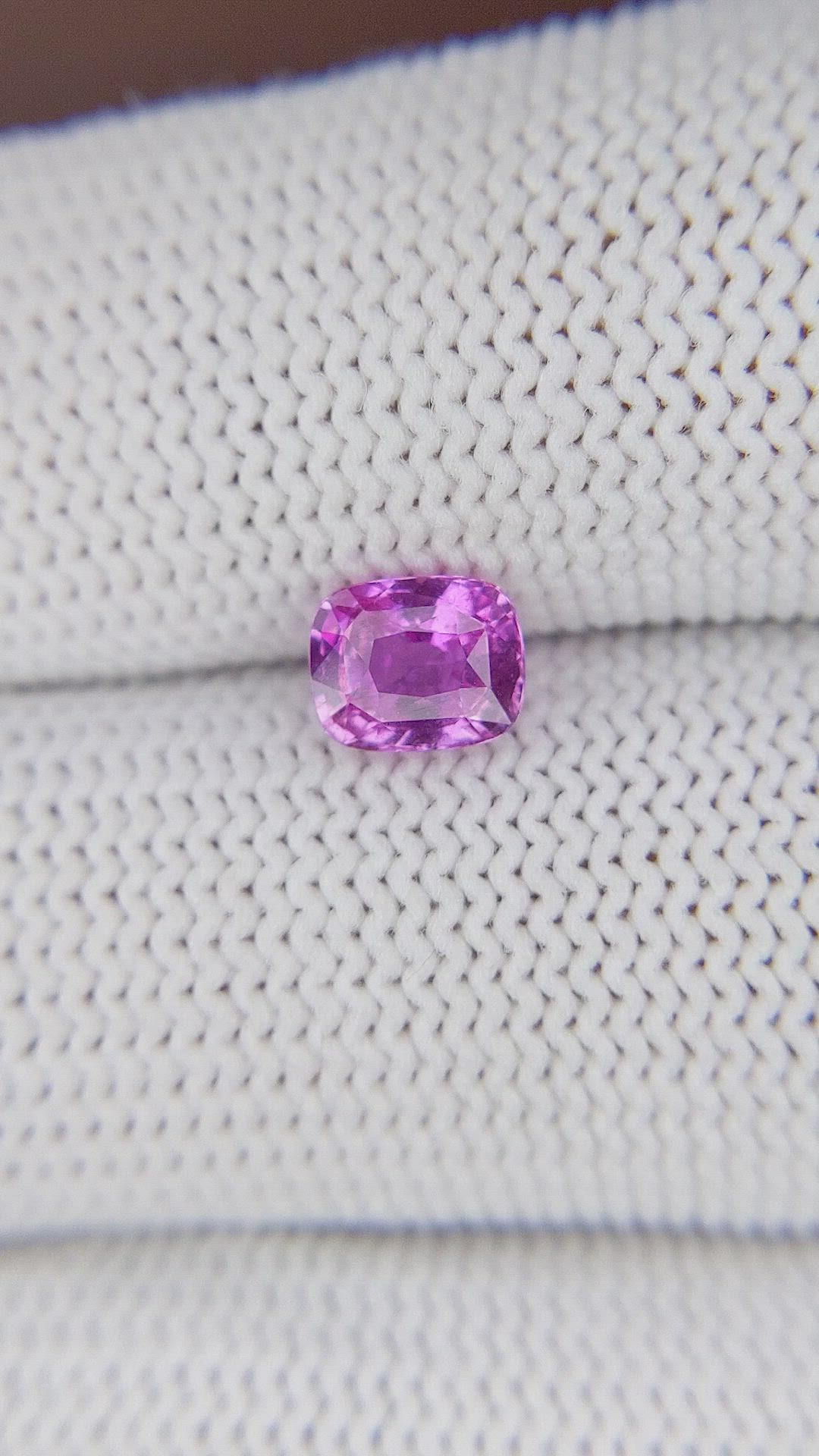 1.06 Ct. Pinkish Purple Sapphire from Madagascar Size Video