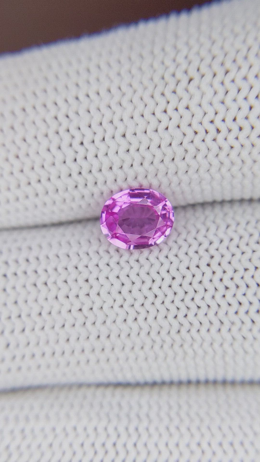 1.08 Ct. Purplish Pink Sapphire from Madagascar Size Video