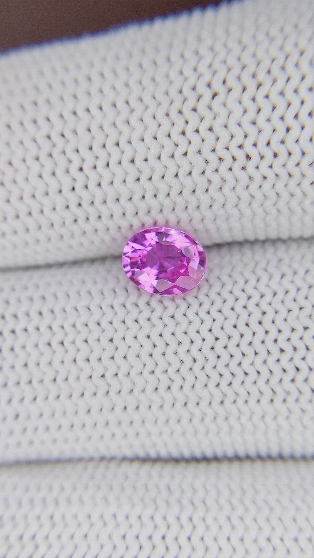 1.03 Ct. Purplish Pink Sapphire from Madagascar Size Video