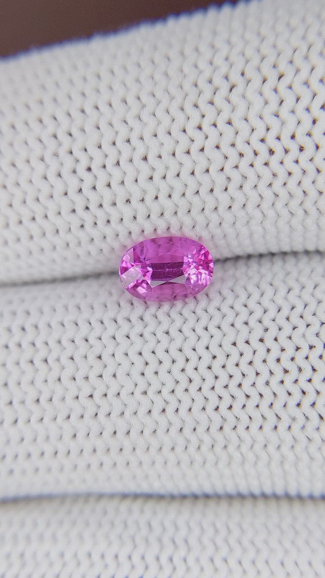 1.07 Ct. Purplish Pink Sapphire from Madagascar Size Video