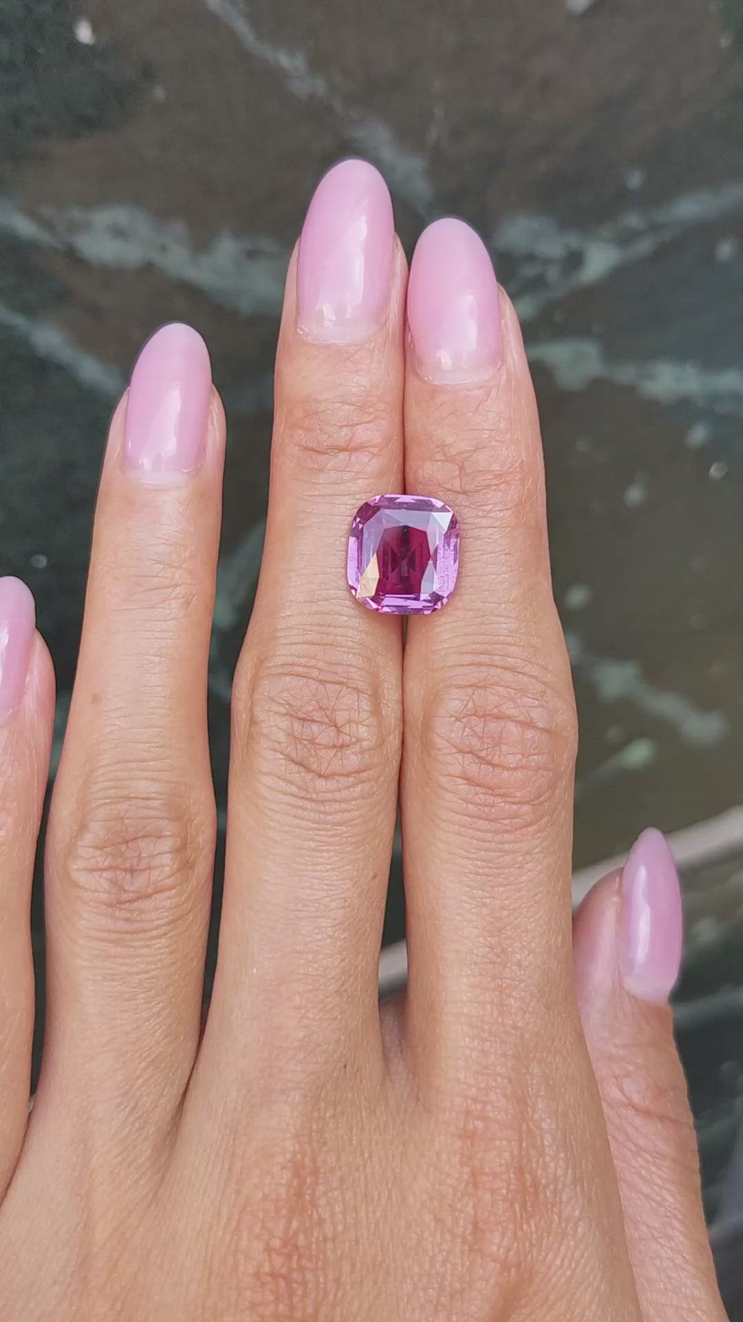 6.03 Ct. Pink Sapphire from Madagascar Size Video