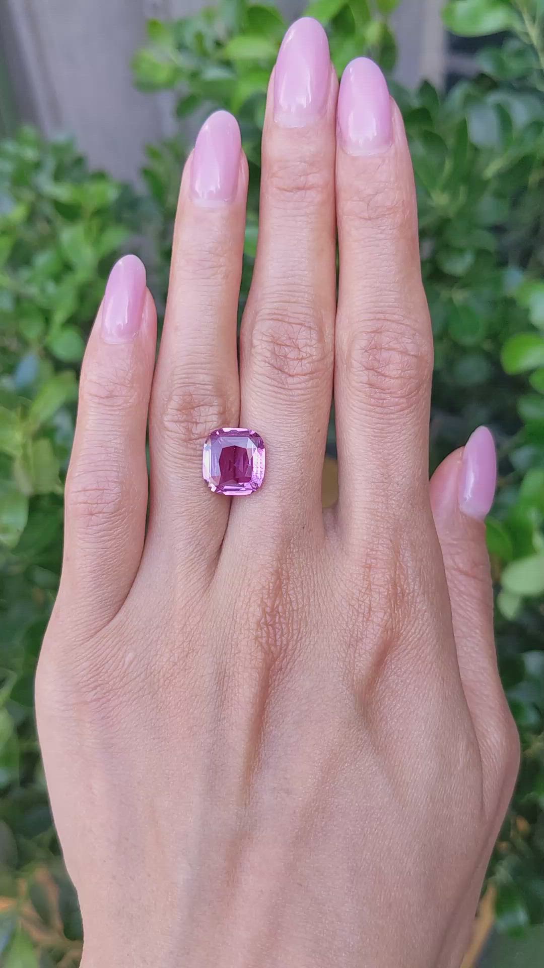 6.03 Ct. Pink Sapphire from Madagascar Size Video