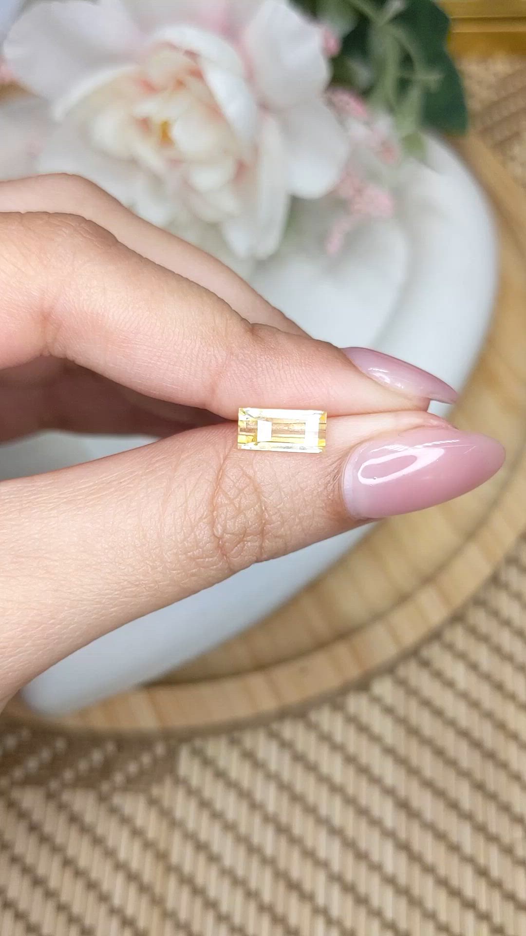 1.88 Ct. Yellow Sapphire from Ceylon (Sri Lanka) Size Video
