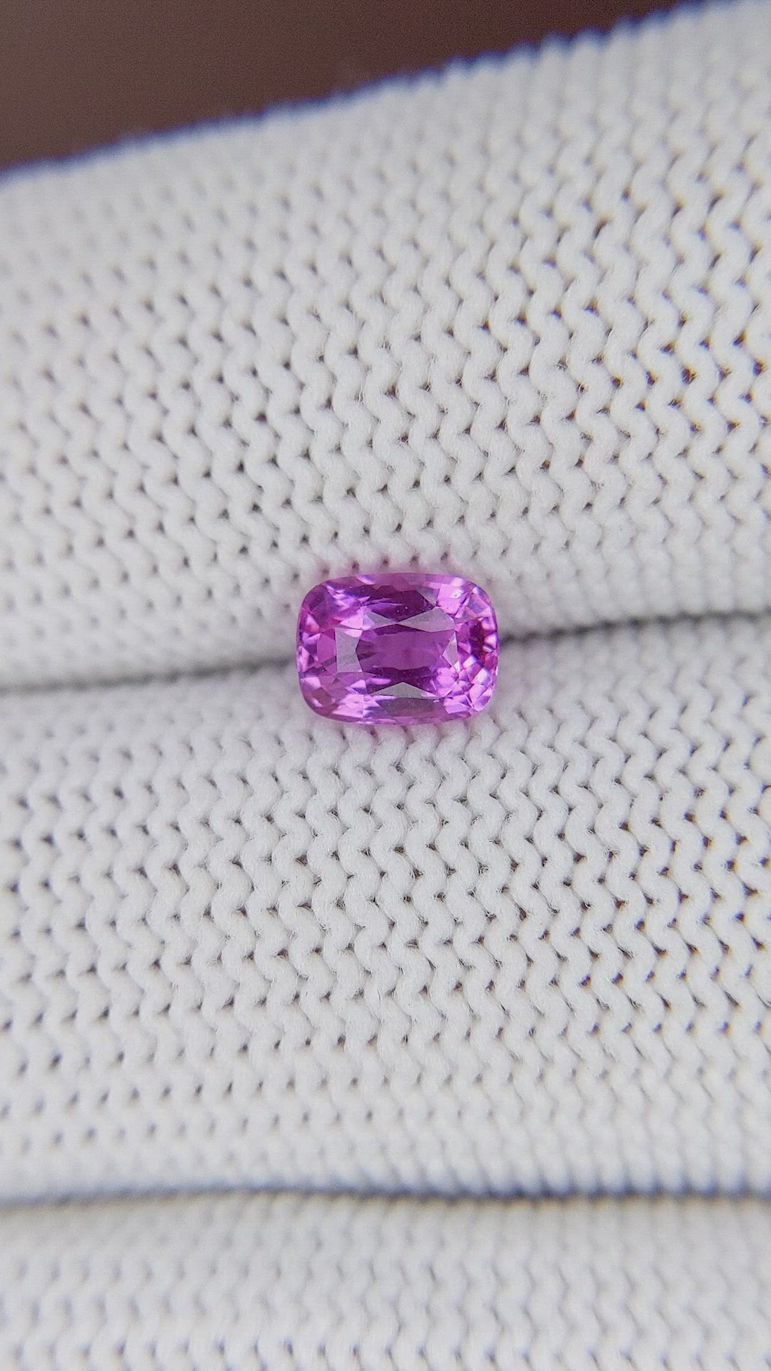 1.01 Ct. Pinkish Purple Sapphire from Madagascar Size Video
