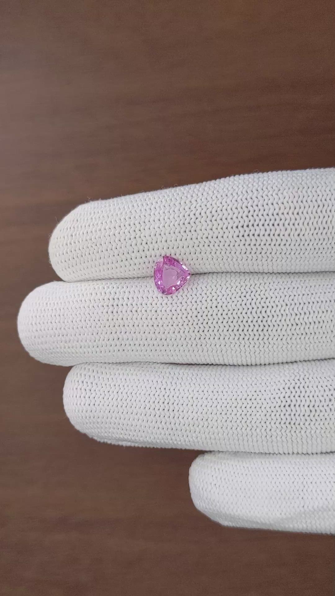1.20 Ct. Pink Sapphire from Madagascar Size Video
