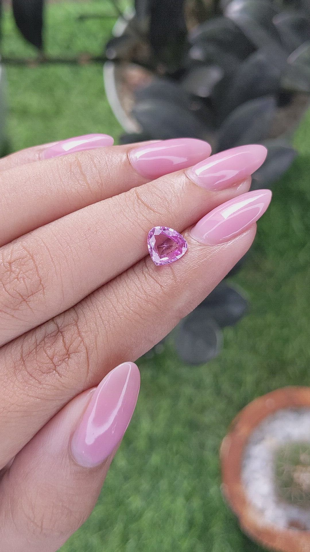 1.20 Ct. Pink Sapphire from Madagascar Size Video