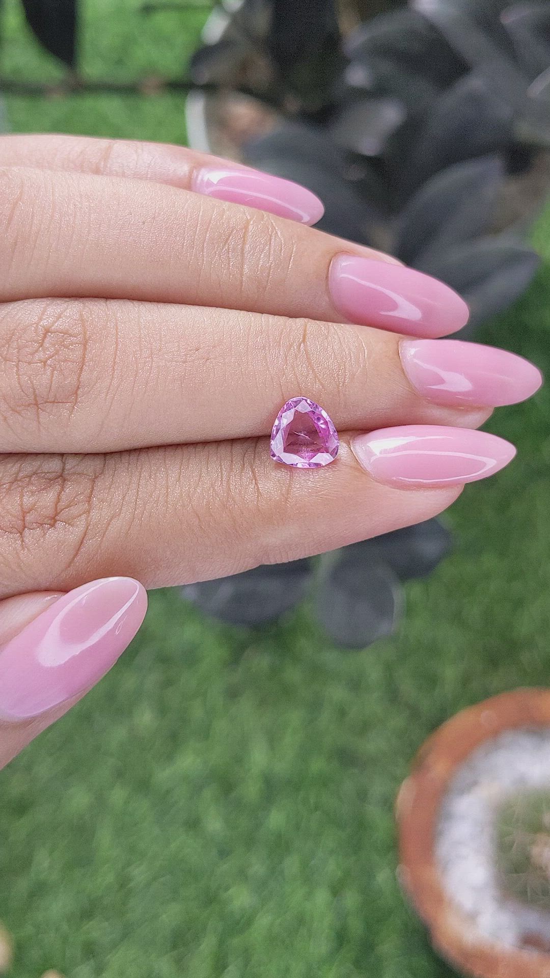1.20 Ct. Pink Sapphire from Madagascar Size Video