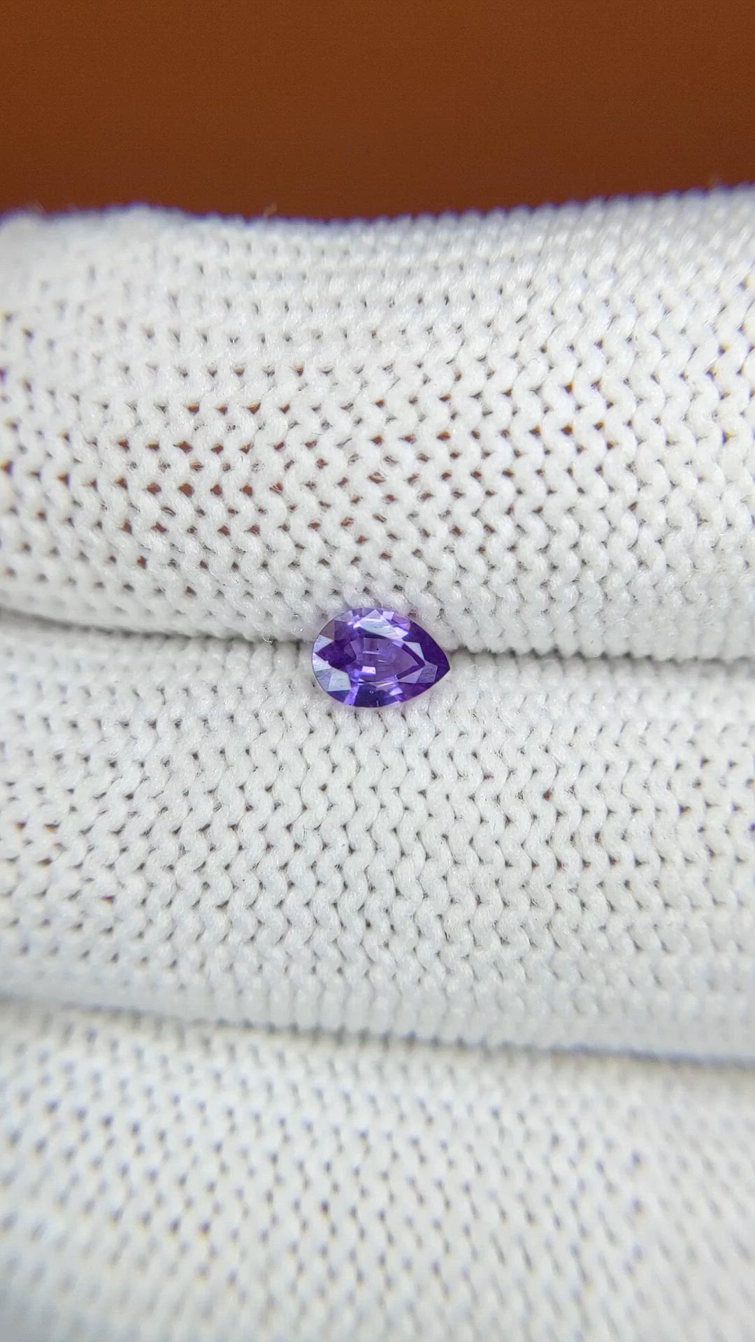 0.33 Ct. Purple Sapphire from Ceylon (Sri Lanka) Size Video