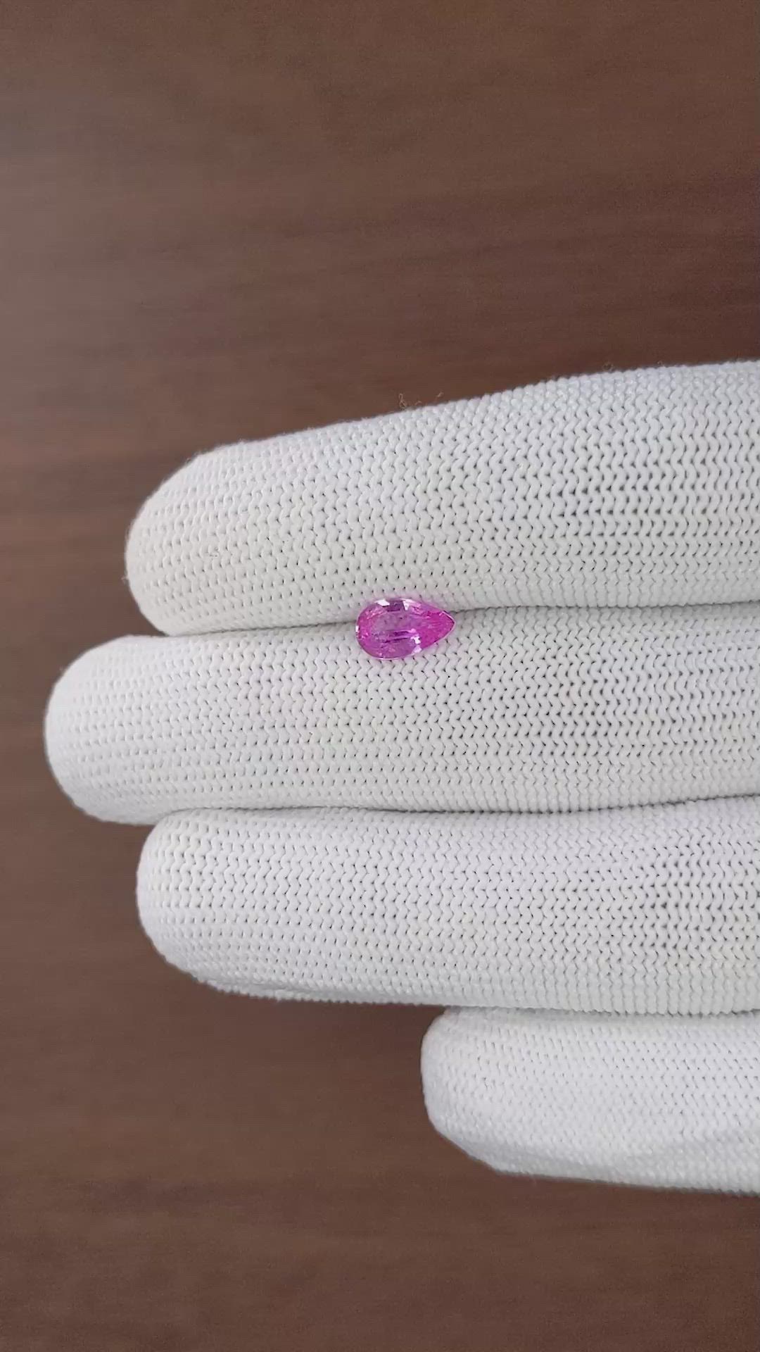 1.09 Ct. Pink Sapphire from Madagascar Size Video