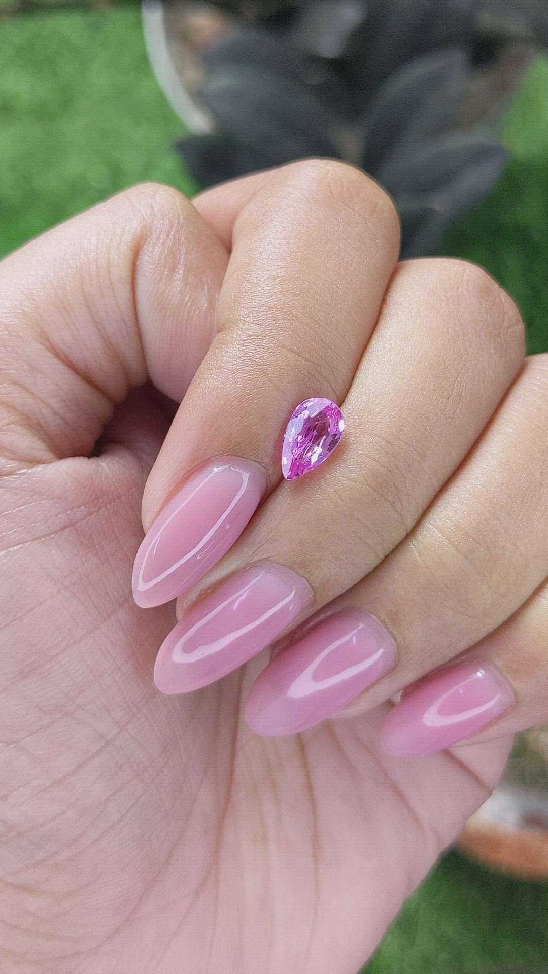 1.09 Ct. Pink Sapphire from Madagascar Size Video