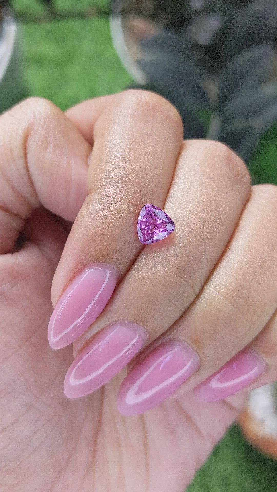 1.18 Ct. Purplish Pink Sapphire from Madagascar Size Video