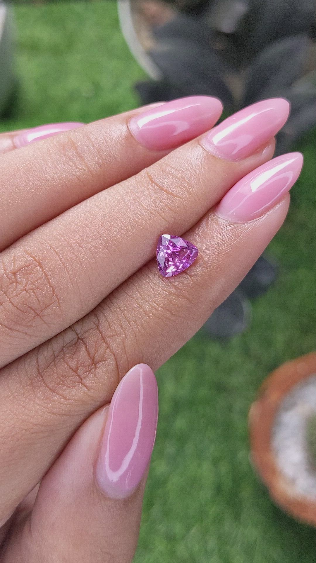 1.18 Ct. Purplish Pink Sapphire from Madagascar Size Video