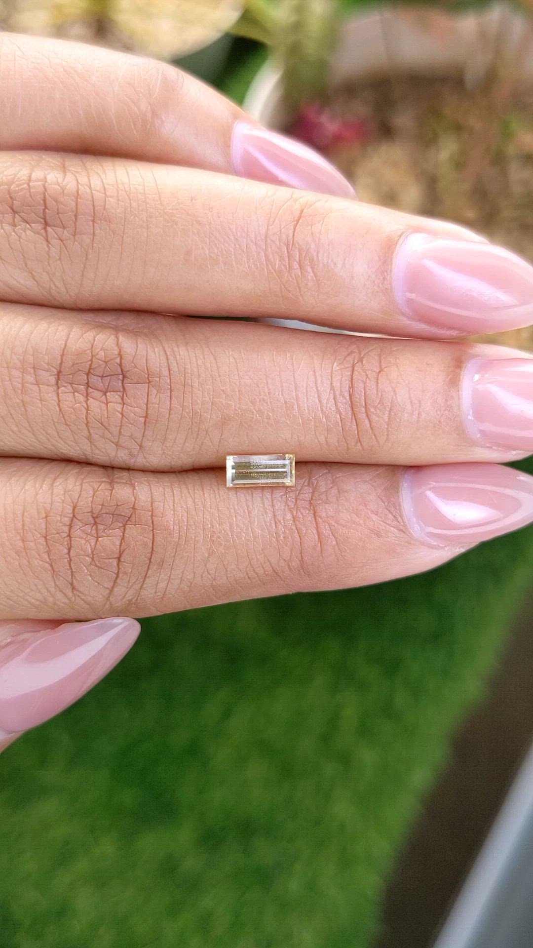 0.73 Ct. Yellow Sapphire from Ceylon (Sri Lanka) Size Video