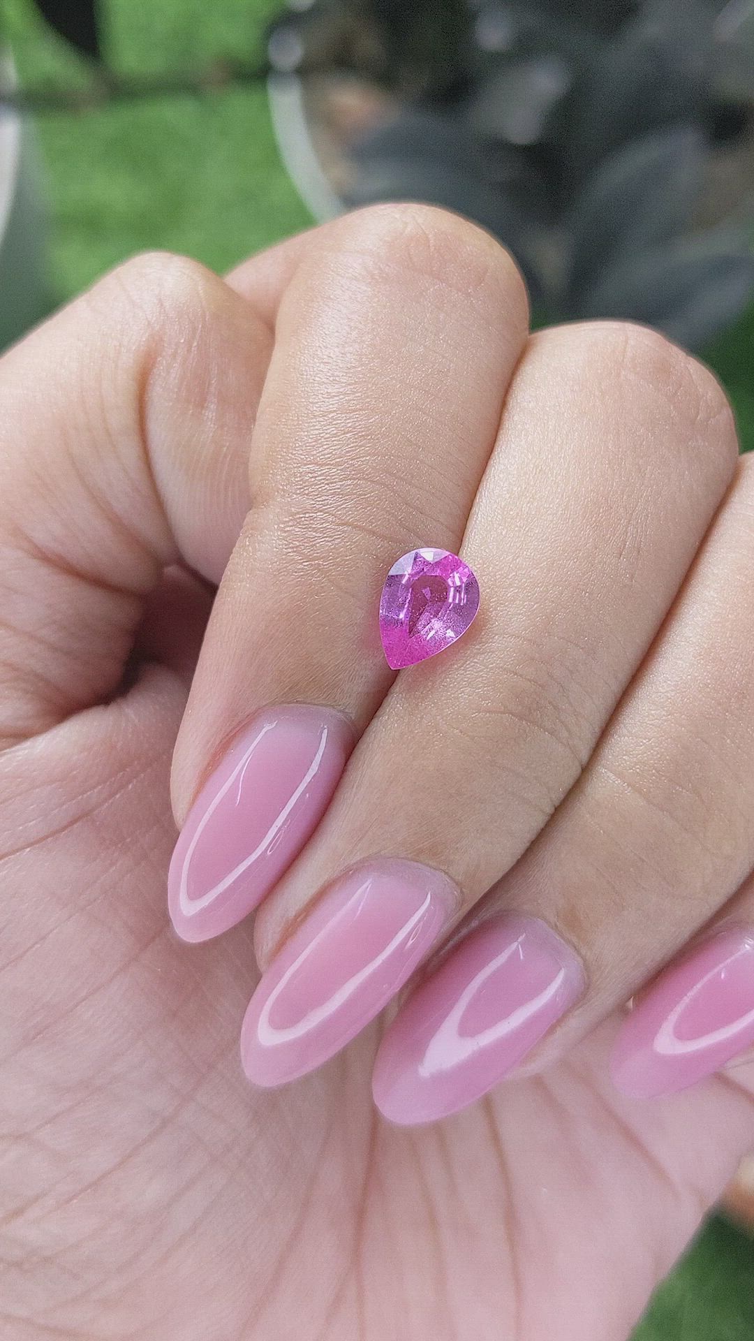 1.03 Ct. Purplish Pink Sapphire from Madagascar Size Video