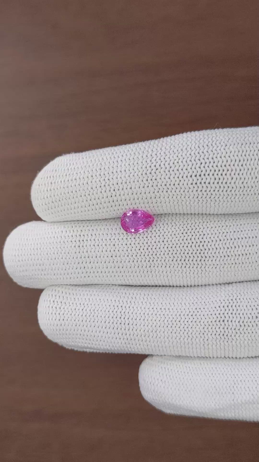 1.10 Ct. Purplish Pink Sapphire from Madagascar Size Video