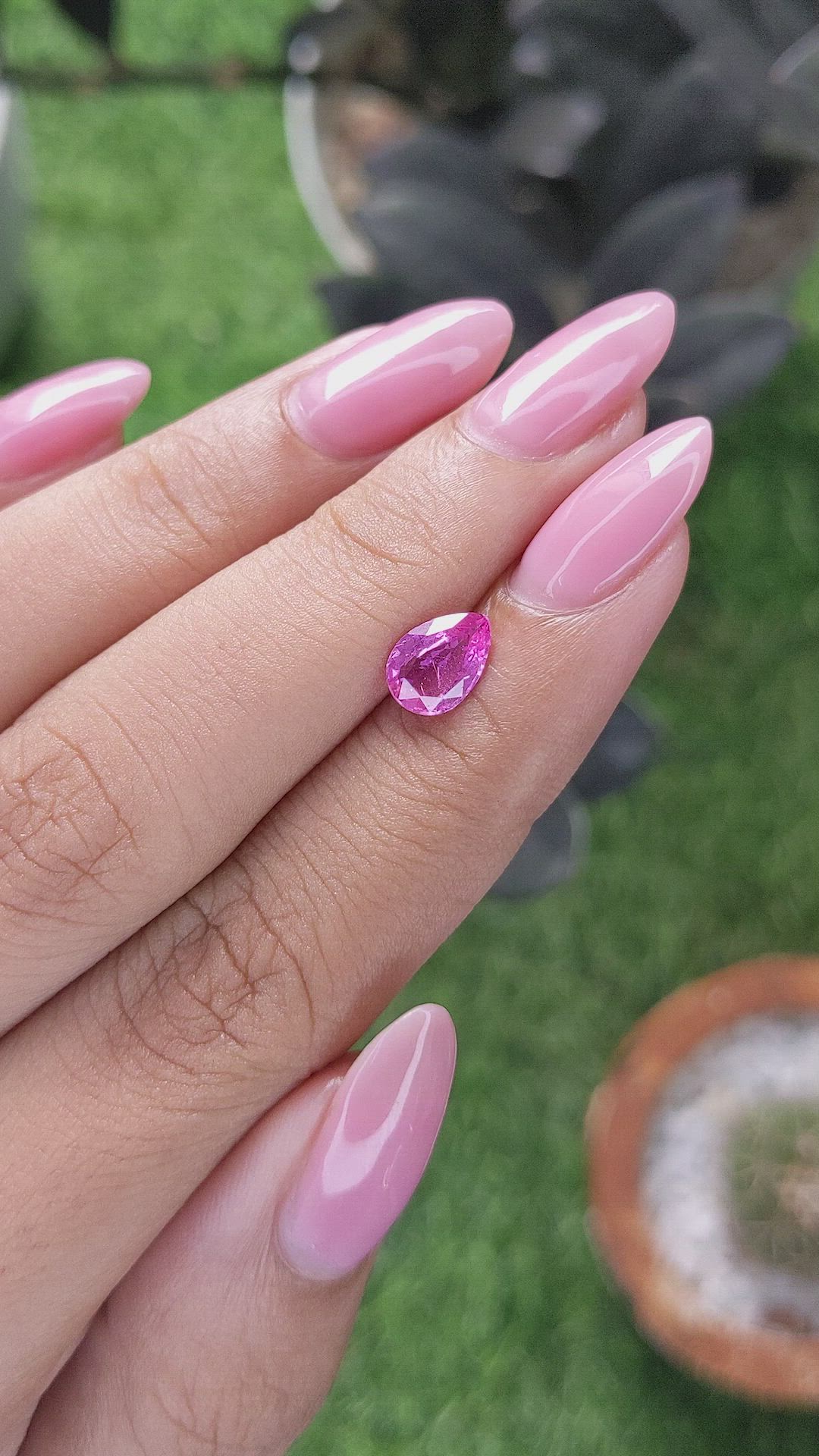 1.10 Ct. Purplish Pink Sapphire from Madagascar Size Video