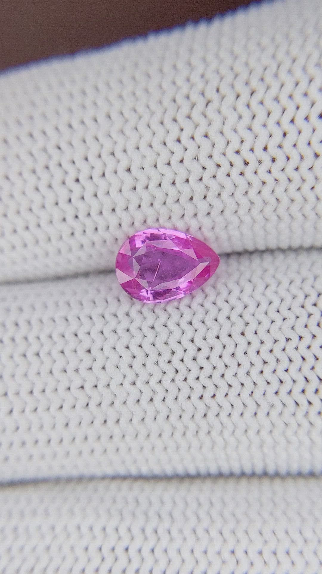 1.10 Ct. Purplish Pink Sapphire from Madagascar Size Video