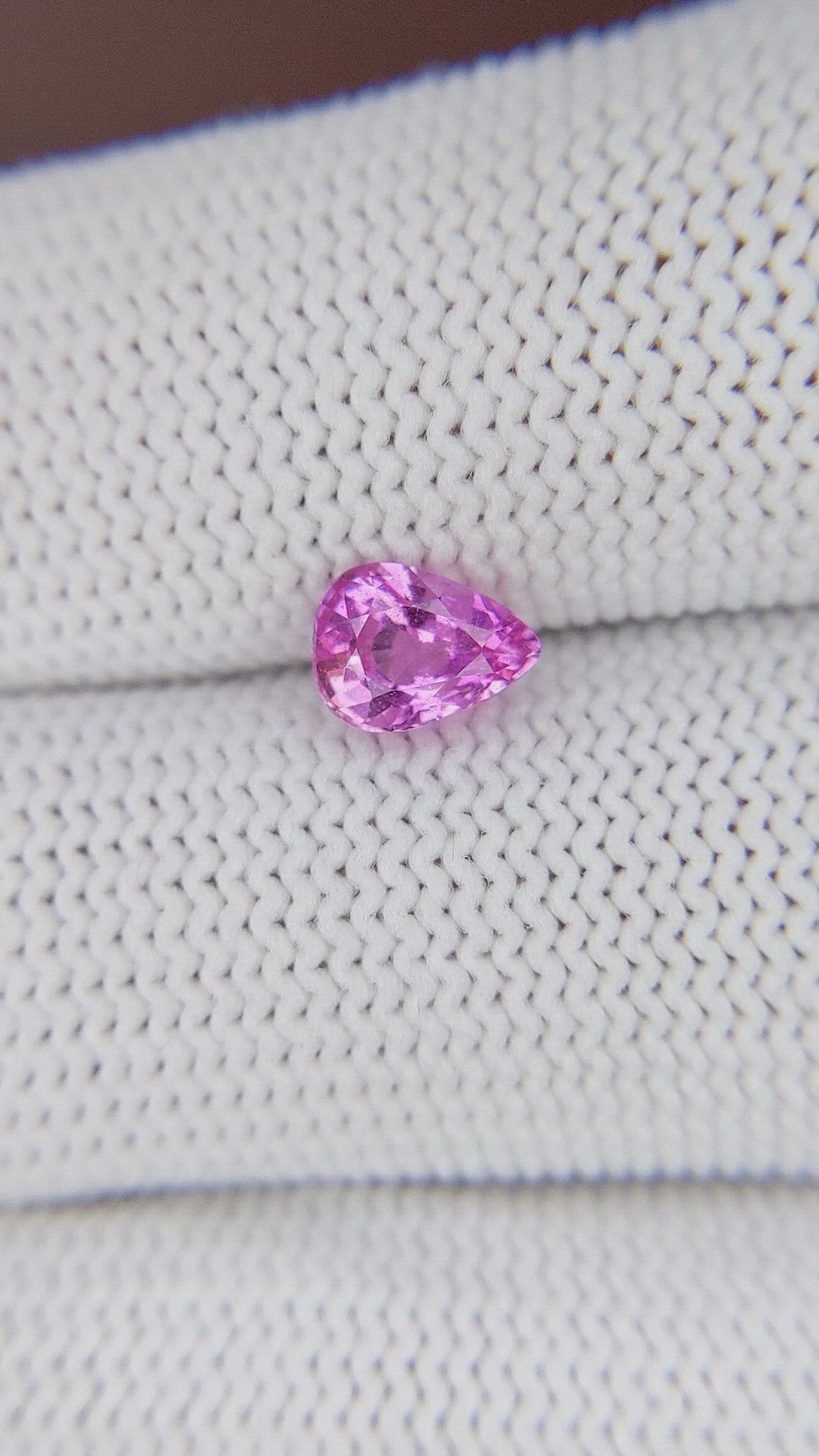 1.00 Ct. Pink Sapphire from Madagascar Size Video