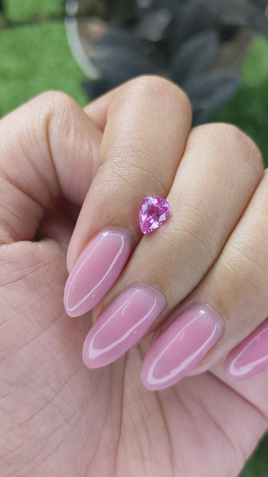 1.00 Ct. Pink Sapphire from Madagascar Size Video